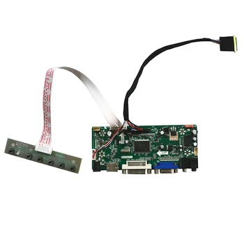 HDMI-совместимый DVI VGA ЖК-Контроллер Платы Драйвера Для 14-дюймовой Светодиодной Панели LTN140AT22 N140B6-L02 1366x768