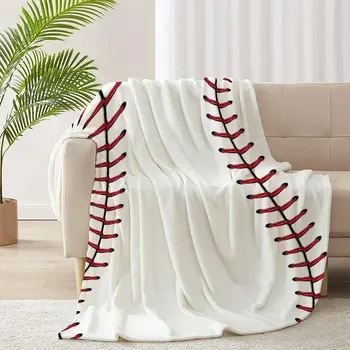 Бейсбольное фланелевое одеяло для кровати, легкий уютный плюш для спальни, гостиной, диван-кушетка, декор постельных принадлежностей, домашние подарки, плед