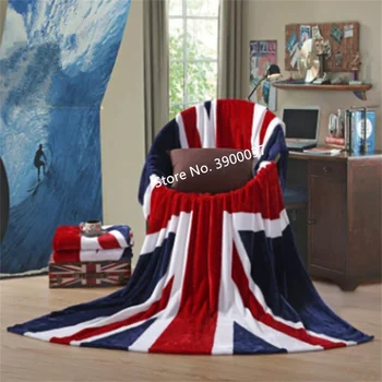 2022 Британский Флаг/американский флаг Многофункциональные одеяла Из мягкого флиса в тонкую клетку с принтом Air Sofa Throw Blanket