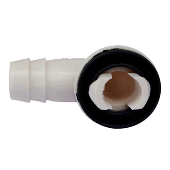 Колено Соединителя сливного шланга 15 мм / 0,59 дюйма с Резиновым кольцом Не протекает, Легко устанавливается для внешнего блока кондиционера