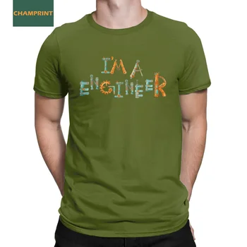Футболка Im An Engineer, мужская винтажная футболка из 100% хлопка, футболки с круглым воротом, одежда с коротким рукавом, 6XL