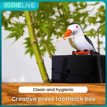 Коробка для зубочисток Bird Коробка для зубочисток Улучшенная версия Автоматические пресс-держатели для зубочисток Кухонный забавный Креативный органайзер для инструментов для хранения