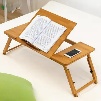 Раскладной столик для кровати, Ленивый компьютерный стол, стол для обучения, Высокий Многофункциональный письменный стол для ноутбука, Маленький столик в общежитии