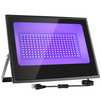 100 Вт светодиодный УФ-черный свет IP66-Водонепроницаемый УФ-прожектор для бара Blacklight Принадлежности для вечеринок, сценический декор с неоновым свечением