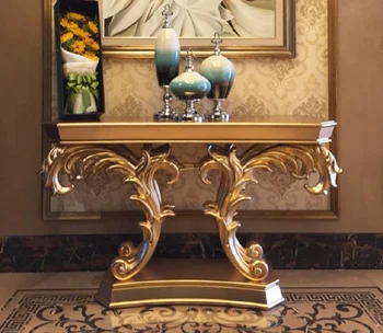 Неоклассический европейский стиль стол на веранде полукруглый стол пятно шкаф для прихожей украшение гостиной стол-перегородка