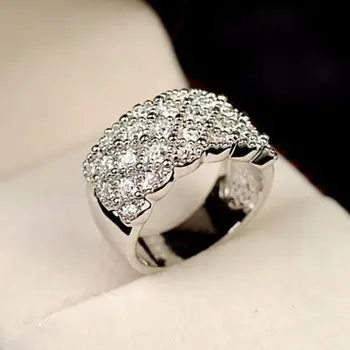 Роскошные женские кольца на палец со стразами для женщин, свадебные украшения для помолвки, Подарочное кольцо-шарм, Стильные украшения