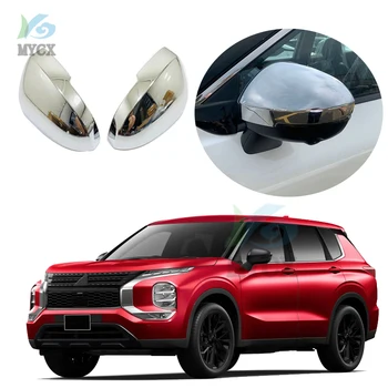 Для Mitsubishi Outlander 2022 2023 ABS Автомобильная Дверь Заднего Вида Отделка Бокового Зеркала Заднего Вида Дождезащитный Чехол Аксессуары 2ШТ