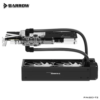 Комплект водяного охлаждения BARROW 240 мм 360 мм Радиатор + 17 Вт ШИМ-насос + Вентилятор + Фитинги для шлангов ID10mm + OD13mm Встроенный Жидкостный Нагреватель GCIE-T1/GCI-T1