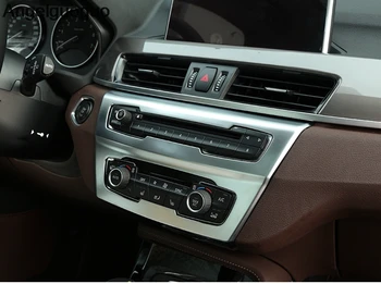 Angelguoguo Автомобильная консоль CD Панель Декоративная Накладка Наклейка рамка для BMW X1 F48 2016-2017