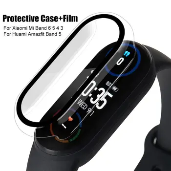 Роскошный Защитный Чехол Для Экрана Пылезащитная Защитная Пленка Для Miband 4 6 5 NFC Smart Watchband Полный Защитный Чехол