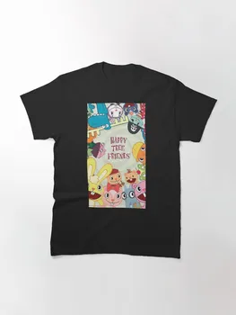 Счастливые друзья дерева Мужские Детские футболки для мальчиков и девочек, одинаковые футболки для всей семьи, одежда, футболка для родителей и детей с коротким рукавом