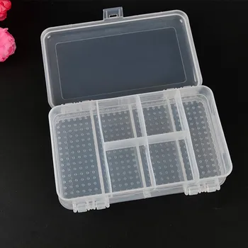 Креативный двухсторонний ящик из прозрачного пластика с 10 ячейками, электронные компоненты, коробки для хранения ювелирных изделий из бисера, 4 шт./лот