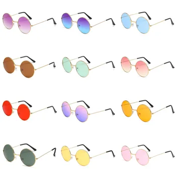 Новые Винтажные очки с океанскими линзами, Солнцезащитные очки в круглой оправе, Ослепляющие цвета, Солнцезащитные очки в круглой оправе, Женские очки Cartier, Очки