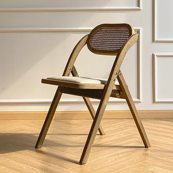 Офисный Портативный стул для гостиной, Скандинавский Деревянный Складной Одноместный Стул для гостиной, Балкон, Современный Sillas Para Oficina Home Decor