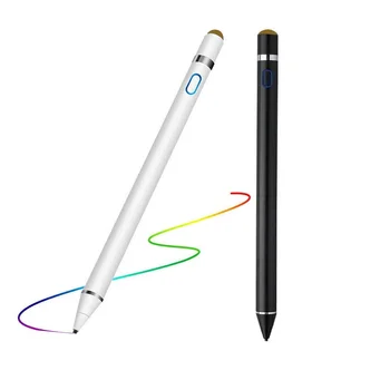 Универсальная активная емкостная ручка с медными и сетчатыми колпачками, совместимая со всеми планшетами и смартфонами с сенсорным экраном, дизайн 2 в 1