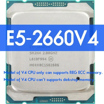 Процессор Xeon E5 2660 V4 SR2N4 2,0 ГГц Четырнадцать ядер 35M LGA 2011-3 CPU 2660V4 Atermiter DDR4 Motherboar kit xeon