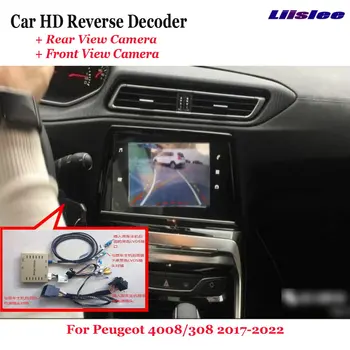Для Peugeot 4008/308 2017-2022 Автомобильный видеорегистратор Фронтальная камера заднего вида Декодер обратного изображения Оригинальное обновление экрана