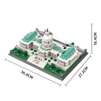 Набор The United States Capitol № 5235 Modern City Architecture Street View Строительные блоки Moc Bricks, собранные своими руками игрушки, подарки