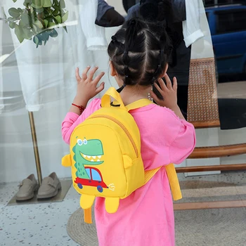 Милый рюкзак с динозавром для мальчиков и девочек из детского сада, сумки для книг для детей средней школы от 2 до 6 лет