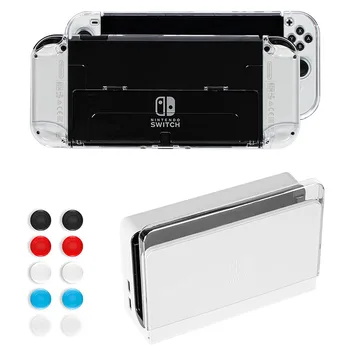 Новый прозрачный чехол для геймпада ПК для Nintendo Switch OLED-корпус Аксессуары для консольного контроллера Ультратонкий чехол для защиты от царапин