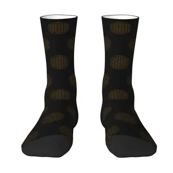 Милые Женские носки с Цветком Жизни в виде Мандалы, мужские теплые носки с 3D принтом 