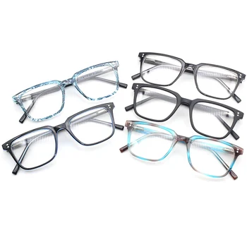 CP078 CP Пластиковые очки с цветочным рисунком, квадратные, предназначенные для мужских оправ для очков