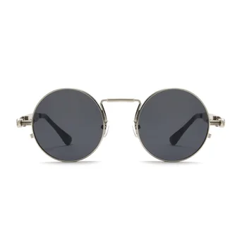 Новая мода На круглые солнцезащитные очки в стиле стимпанк Для мужчин И женщин, чтобы восстановить Древние Способы, Очки, Солнцезащитные очки Из пружинного металла