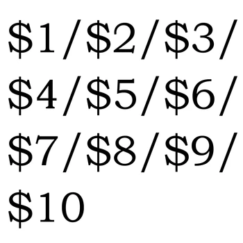 Разница в цене в 1 доллар США Между оправой для очков/объективом/Разницей в цене перевозки