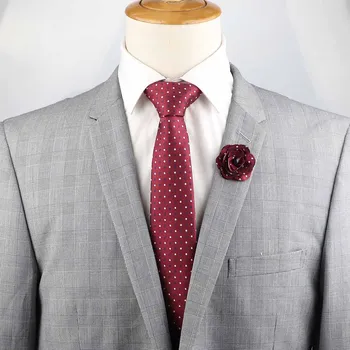 Мужские дизайнерские галстуки, Повседневные броши в горошек из полиэстера, Набор для официальной свадьбы, деловой вечеринки, Галстук, Костюм на каждый день