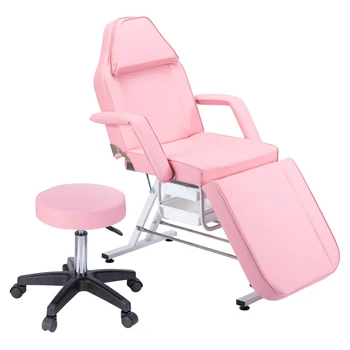 Массажный салон, тату-кресло с двумя подносами, кровать косметолога с гидравлическим стулом, многоцелевой 3-секционный прикроватный столик для лица
