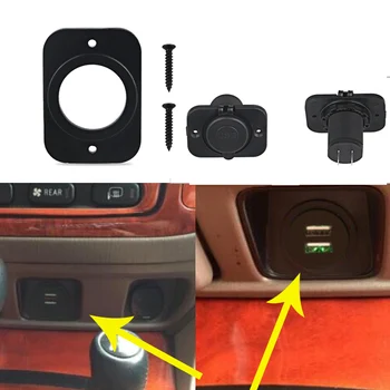 Автомобильное Зарядное Устройство Панель вольтметра USB Зарядное Устройство Держатель для крепления на панели Прикуривателя Автомобильные Аксессуары для крепления на панели Вольтметра
