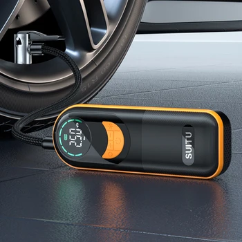 Беспроводной автомобильный воздушный компрессор 3-150PSI Ручной надувной насос USB Перезаряжаемый Портативный воздушный насос для автомобиля, мотоцикла, велосипедного мяча