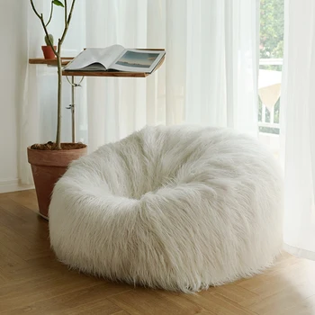Эластичный диван-мешок для гостиной, Минималистичный Односпальный диван-татами, Белая Роскошная Комфортная Дизайнерская мебель для спальни, салон Канапе