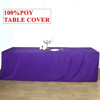 Прямоугольное покрытие стола из 100% полиэстера Polly, Банкетная скатерть для украшения свадебного мероприятия.