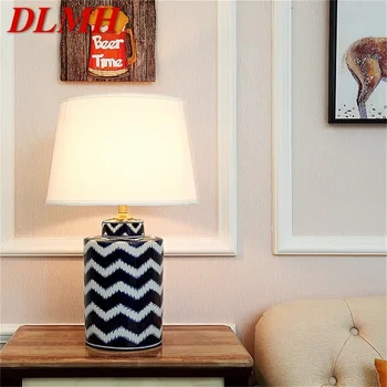 Керамические настольные лампы DLMH Роскошный Медный Тканевый Настольный светильник для дома, гостиной, столовой, спальни, офиса