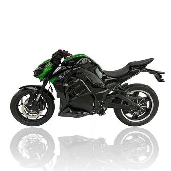 Зеленый цвет 10000 Вт электрический литиевый мотоцикл Z1000 с фарой wolf eyes moto