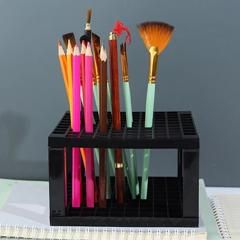 Органайзер для кистей Create Pencil, 1 шт., Съемный держатель для карандашей на 96 отверстий для настольных ручек, кистей, цветных карандашей, маркеров
