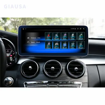 CarPlay Беспроводной Для Mercedes Benz C Class W205 GLC X253 2019-2023 Радио IPS Экран Android 12 Автоматический Мультимедийный Плеер Navi DSP