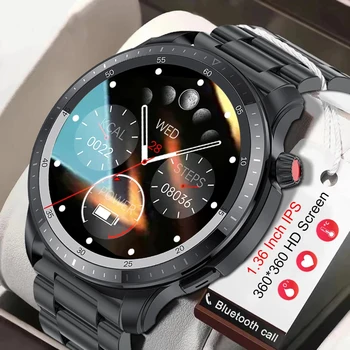 GEJIAN T52 Новые 1,39-дюймовые голосовые ассистенты с полным сенсорным экраном HD, умные часы с Bluetooth-вызовом, спортивные водонепроницаемые часы для мужчин
