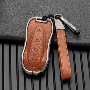 Чехол для ключей от автомобиля, защитный чехол для Geely New Emgrand GS X6 SUV EC7, Аксессуары для стайлинга автомобилей, Брелок с пряжкой, Брелок для ключей