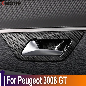 Для Peugeot 3008 GT 2017-2023 5008 2018-2020 Внутренняя Отделка Дверной Ручки Защелкой Накладка Для Вставки Наклейка На Панель Автомобильные Аксессуары