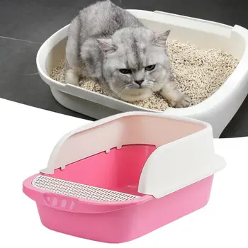 Отличный ящик для кошачьего туалета Без запаха, Песочница для кошек, глубокий ящик для кошачьего туалета, Легкая чистка, Кошачий туалет, Кошачьи вещи