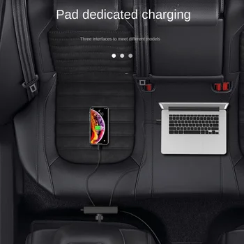 Автомобильное зарядное устройство с двойным кабелем PD, USB-автомобильный телефон, принадлежности для задней части автомобиля