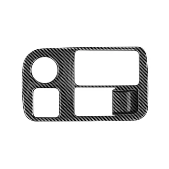 Крышка кнопки включения фар из углеродного волокна для Hyundai Ioniq 6 2022 2023 Рамка регулировки Автомобильных фар Наклейка Интерьер