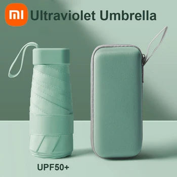 Ультрафиолетовый зонт Xiaomi Mijia 6 ребер, маленький мини-зонт длиной 90 см, солнцезащитный крем блокирует ультрафиолетовые лучи, легкий, удобный для переноски персональный УФ-фильтр