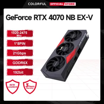 КРАСОЧНАЯ Видеокарта GeForce RTX 4070 NB EX-V GDDR6x 192 Бит 2745 МГц NVIDIA GPU 4070 RTX Видеокарта Игровое Видео Для Настольного Компьютера