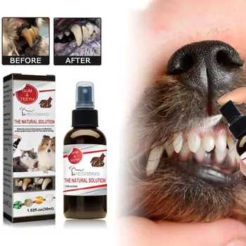 Полезный спрей для полости рта домашних животных, не вызывающий раздражения, очищающий рот, безвредный спрей для ухода за полостью рта домашних собак и кошек