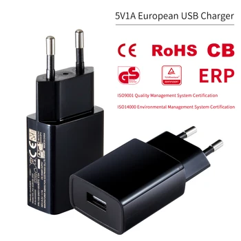 50 шт./лот CE RoHS CB GS ERP 5V 1A USB Зарядное Устройство Универсальное Зарядное Устройство Безопасная Оболочка Адаптер Питания Зарядка Мобильного Зарядного Настенного Зарядного Устройства