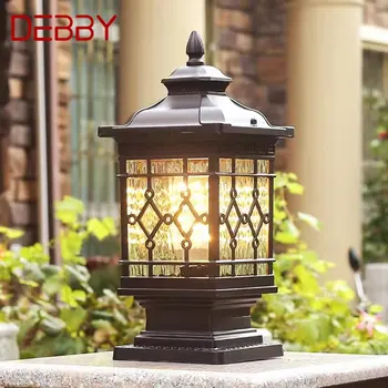 Уличный классический светильник DEBBY, простой электрический светодиодный светильник на столбе, водонепроницаемый для внутреннего двора виллы, ретро-ландшафта сада.
