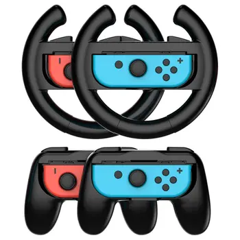 4 в 1 для аксессуаров Switch OLED, ручки для гоночного рулевого колеса для игр Nintendo Switch, держатель подставки для руля Слева Справа